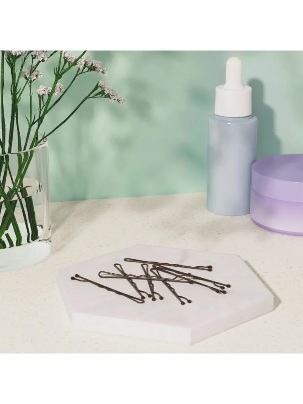 No Slip Bobby Pins for All Hair Types - Secure Hold Hair Pins for Updos, 48